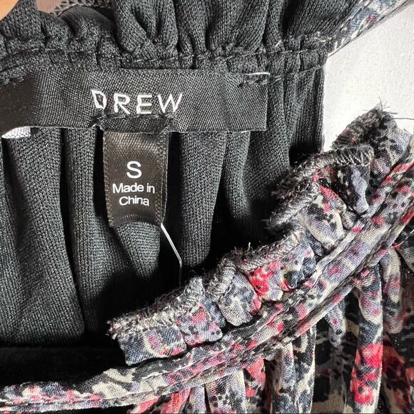 DREW Navy Medallion Sleeveless Tiered Maxi Dress NWT in Small - Picture 2 of 7